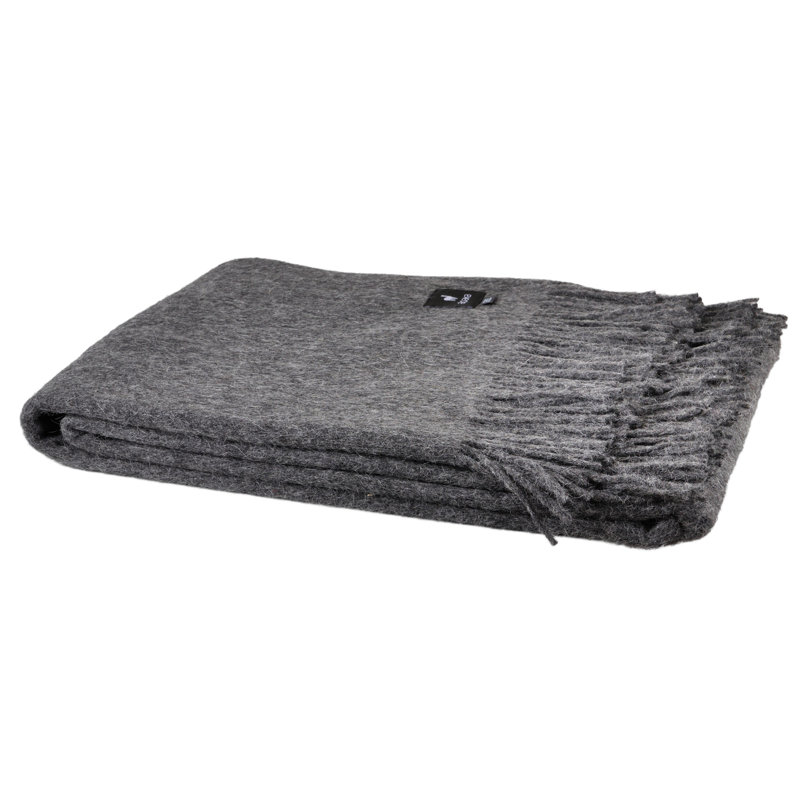Garnes Throw Blanket, Grey