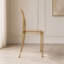 Ensemble de 4 chaises empilables en acrylique Ambre Ghost