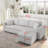 Comfortable 3-Person Modular Sofa With Stylish Storage Function