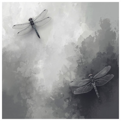 Tapisserie murale «Dragonfly Illustration» - décoration murale libellule