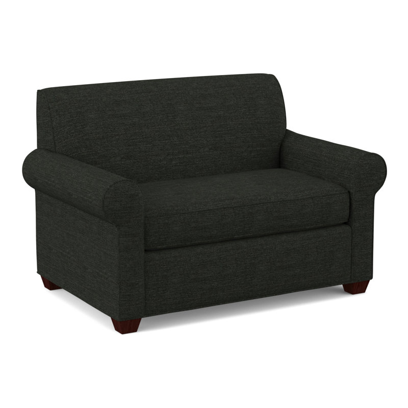 Finn Upholstered Accent Chair, Empire Mahogany, Antic Pepper