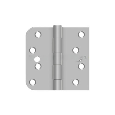 Deltana SS44058TA32D-LH 4" x 4" x 5/8" x SQ Hinge, Security in Brushed Stainless Pair