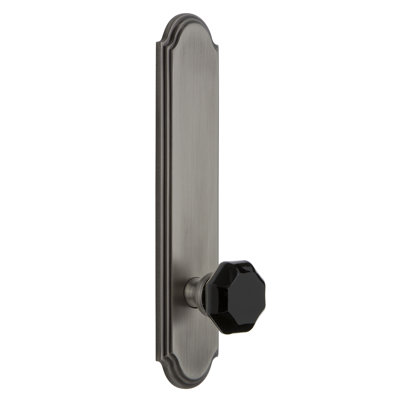 Grandeur Arc Tall Plate Passage with Lyon Door Knob