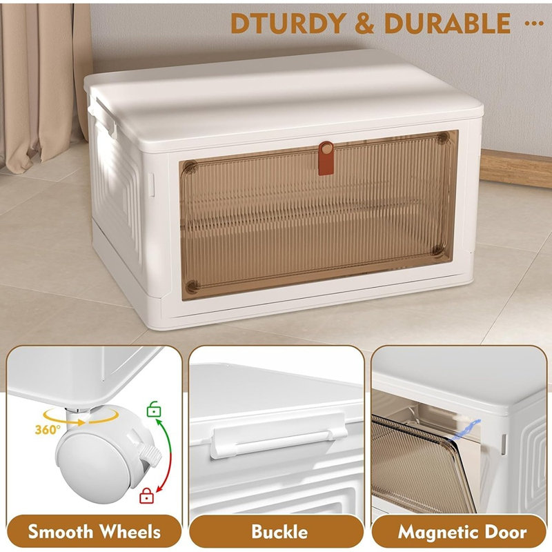 Stackable Plastic Storage Bins with Lids – Multi-Tiered Closet & Home Organization Organizer