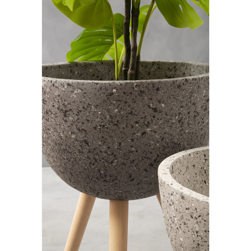 Mondovi Fibreglass Cachepot, 70cm H x 49cm W x 49cm D