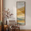 Grande toile murale encadrée - Reproduction de paysage abstrait montagnes jaunes - 60 po x 20 po-2128019321-2128019322