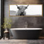 «Animals Highland Cow», portrait en noir et blanc sur toile-98042248-111176158