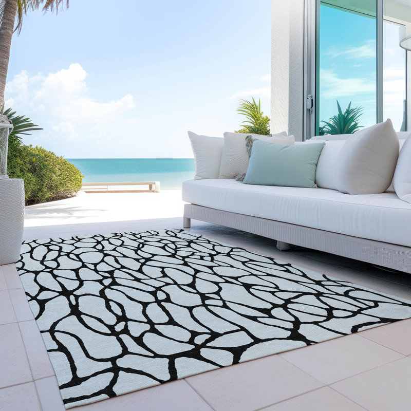 Tapis intérieur / extérieur lavable à la machine Chayden ACN1023, Rectangle 2 pi 6 po x 3 pi 10 po