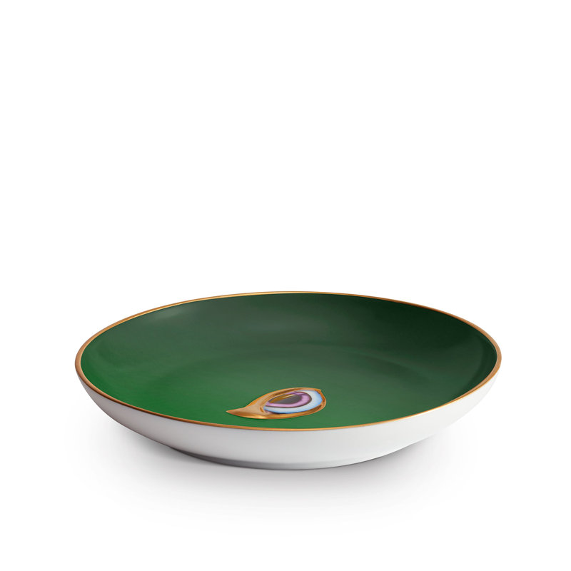 LITO CANAPE PLATE - EMERALD, Green