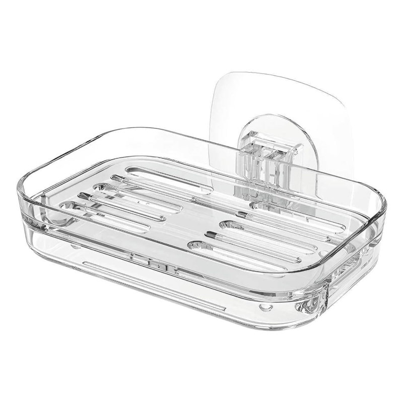 Porte-savon de douche transparent