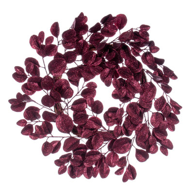 Faux Dogwood Plastic 24'' Wreath