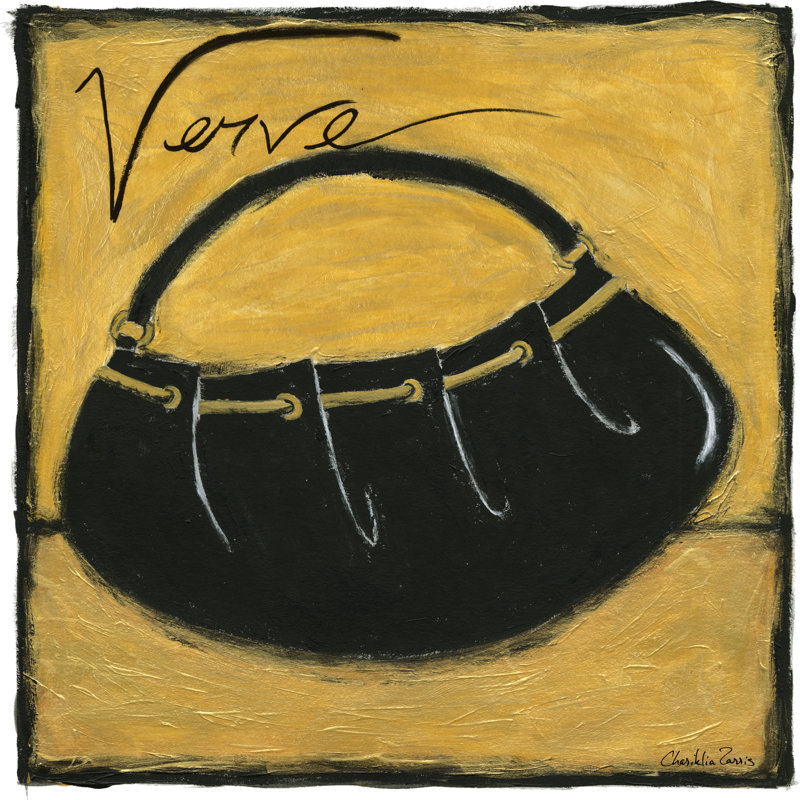 Verve On Gold - Wrapped Canvas Print, 51cm H x 51cm W x 3.8cm D