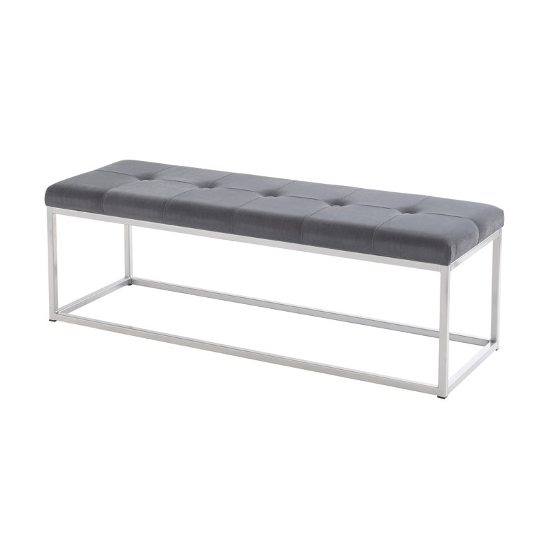 Barner Velvet Upholstered Bench