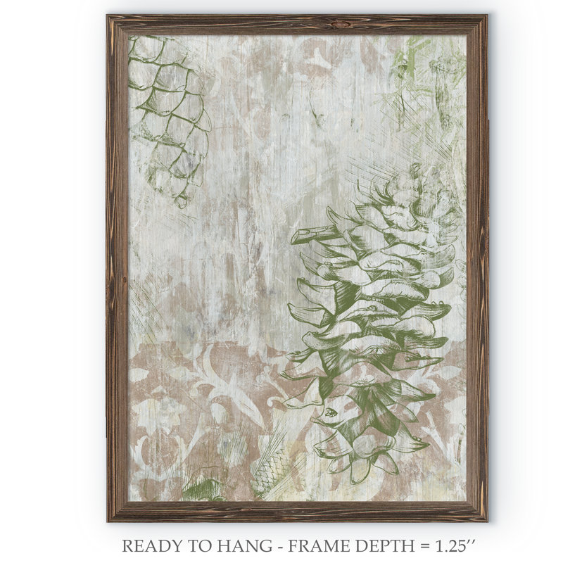 « pinecone fresco ii » par paul cezanne-cadre photo, reproduction d’art, H 30 po x l 22 po x P 1,25 po