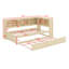 Lit de jour en bois de qualité supérieure avec lit gigogne, tête de lit et buffet de rangement-1693847886
