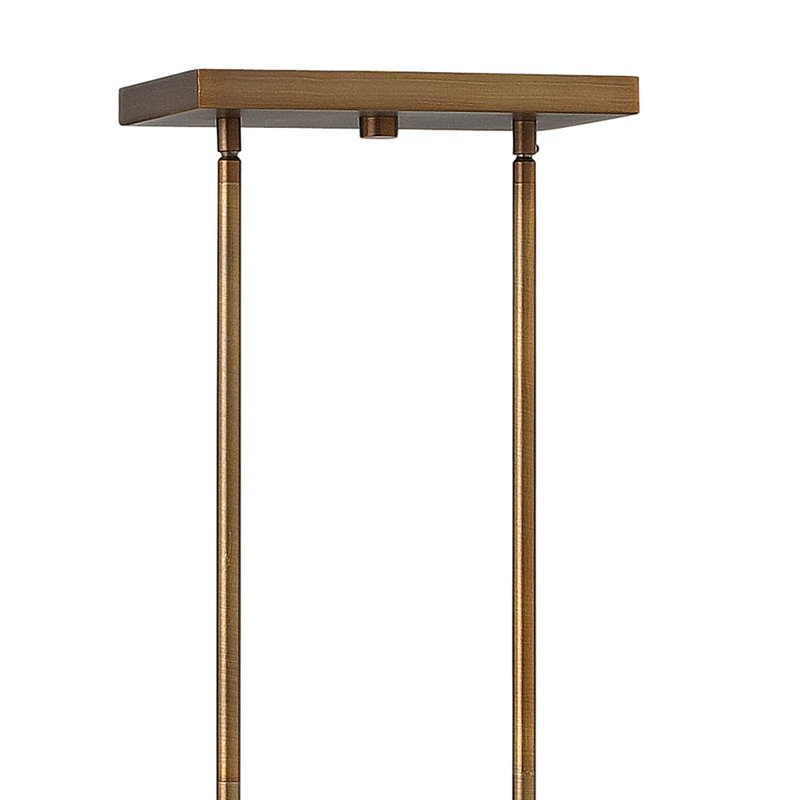 Burley Oak 5 - Light Kitchen Island Pendant, Bronze Brass
