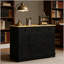 Armoire de rangement moderne avec tablettes réglables et tiroirs spacieux, parfaite pour le salon et la cuisine