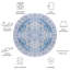 Sandin Oriental Power Loom Blue Area Rug-1351268273