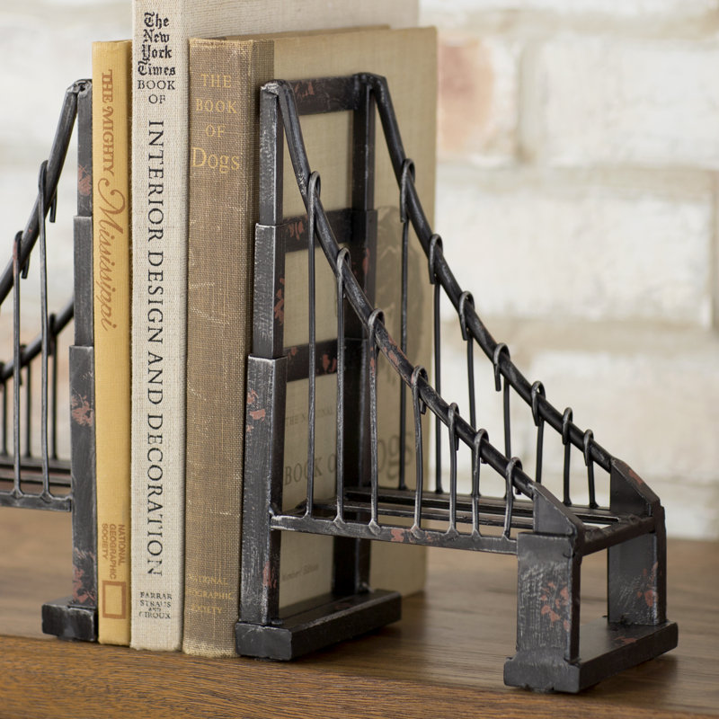 Serre-livres pont suspendu