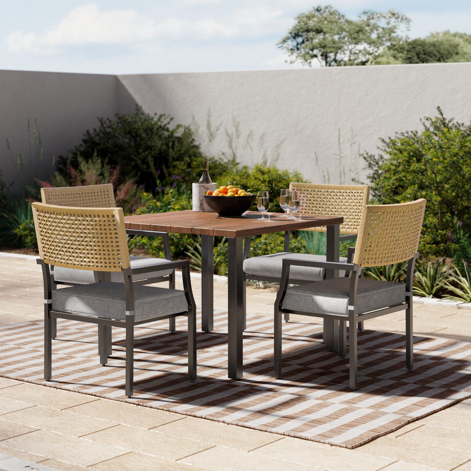 Aiden 37" Patio Dining Set
