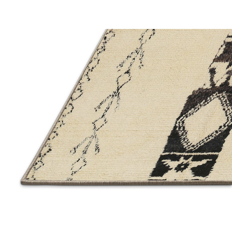 Surface beige contemporaine tapis, Rectangle 5 pi x 7 pi