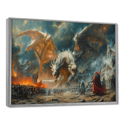 Décoration murale épique entre dragons et militaires II - Dragons