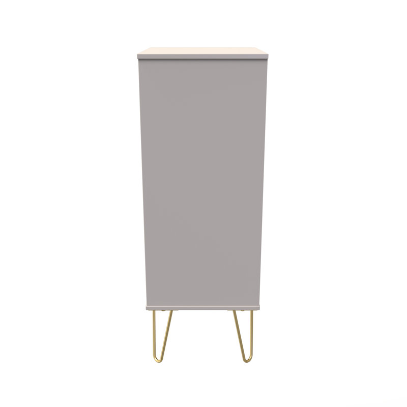 Fully Assembled Alcibades 5 - Drawer Chest of Drawers, Kashmir Matt
