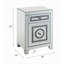 Table d'appoint en miroir et faux Dimaonds