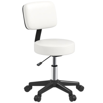 Luren Backed Adjustable Height Lab Stool