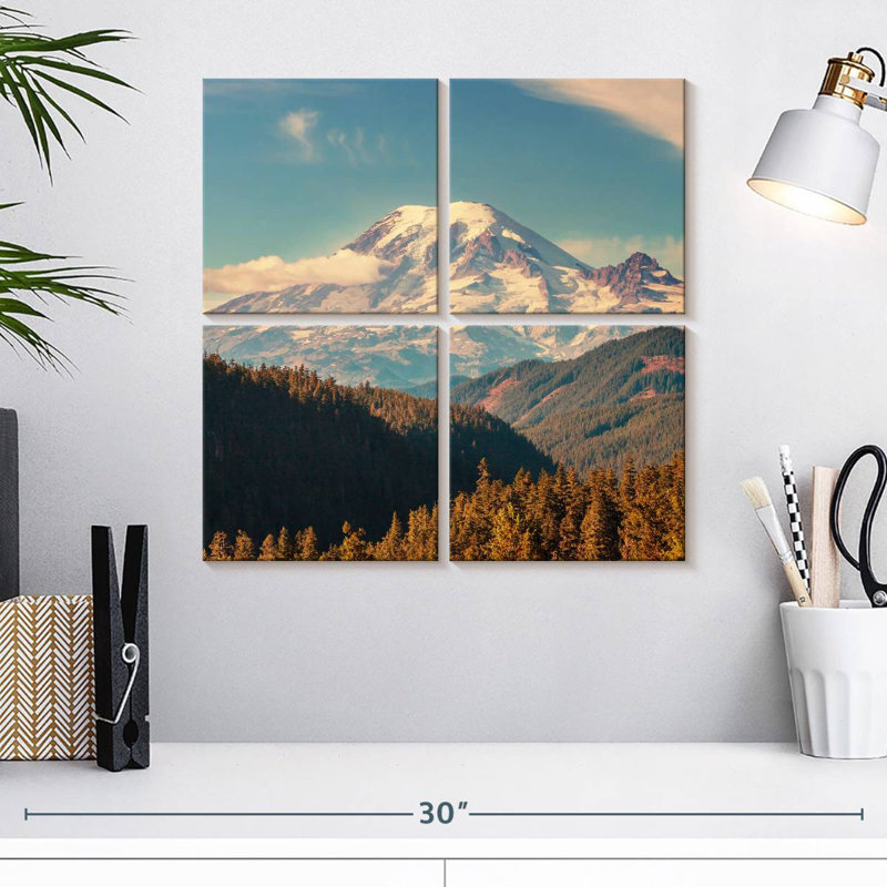 Alvord Mt. Rainier Morning Glow, H 18 po x l 18 po