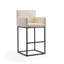 Tabouret de bar en cuir végétalien Ambre-842983117-840680095