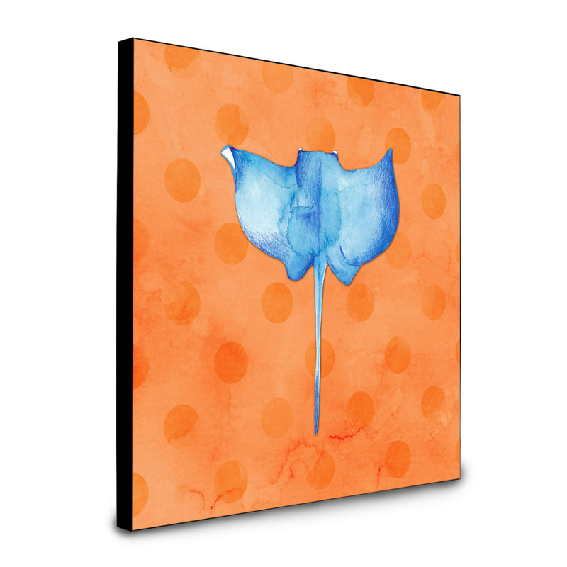 « polkadot ray ray », art encadré Eagels, Orange
