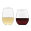 Ensemble de verres à vin sans pied 12 pièces Libbey Signature pour vin rouge et blanc Kentfield