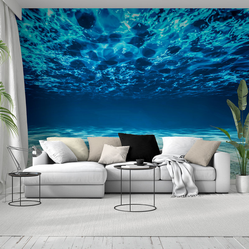 Murale de plage sous-marine Doory, l 96 po x L 108 po