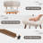 Modern Swivel Upholstered Counter Stools with Metal Frame-1644129353
