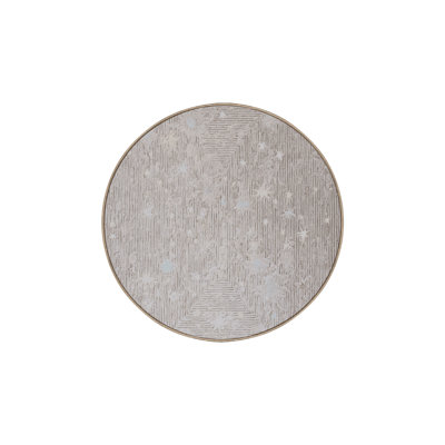 Tapis beige soyeux et moelleux