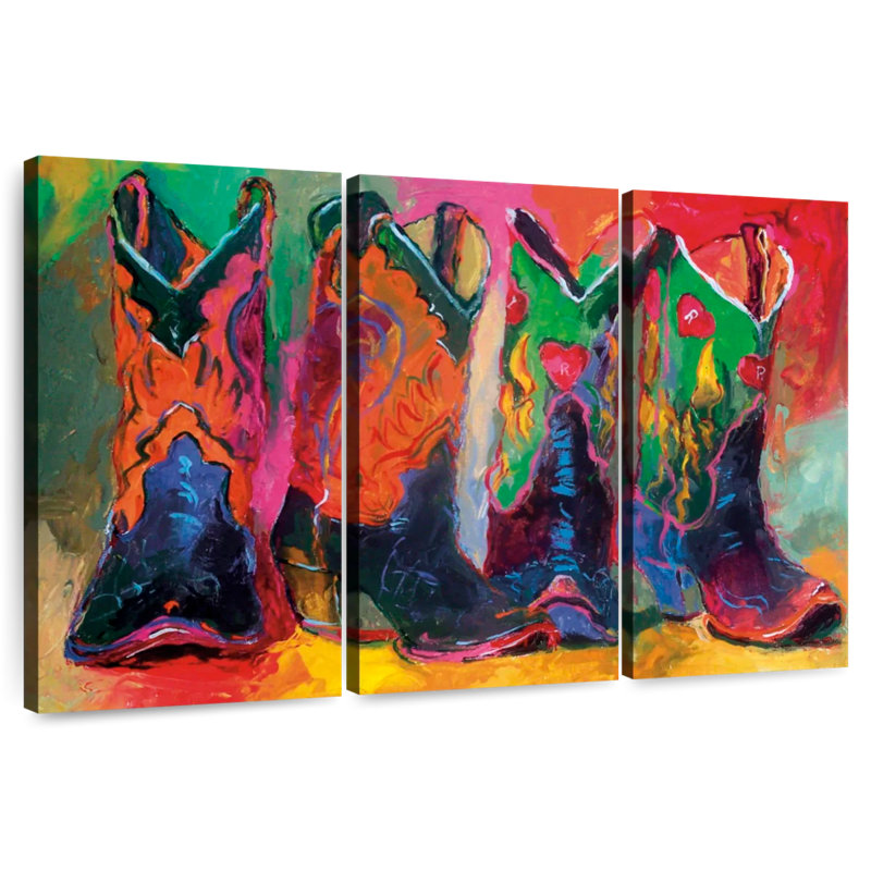 Lelar Boots, 48" H x 74" W
