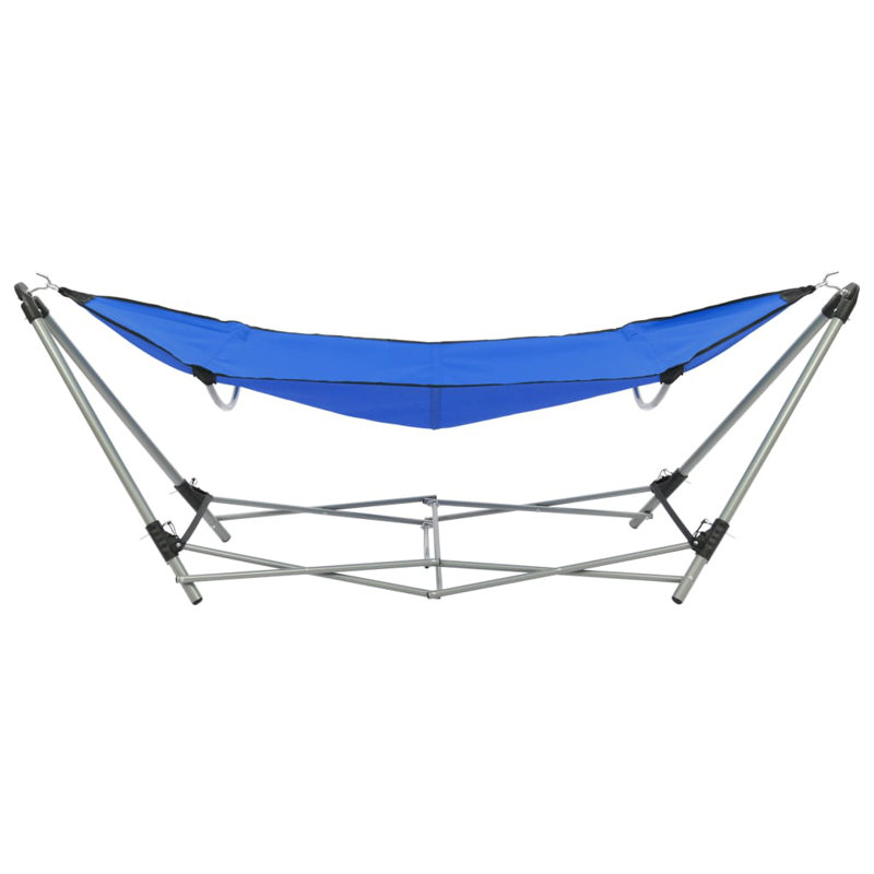 Foldable Camping Hammock with Stand, Blue