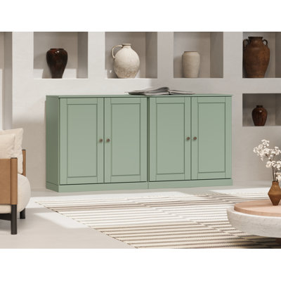 Buffet 100% bois massif 64 "avec portes solides