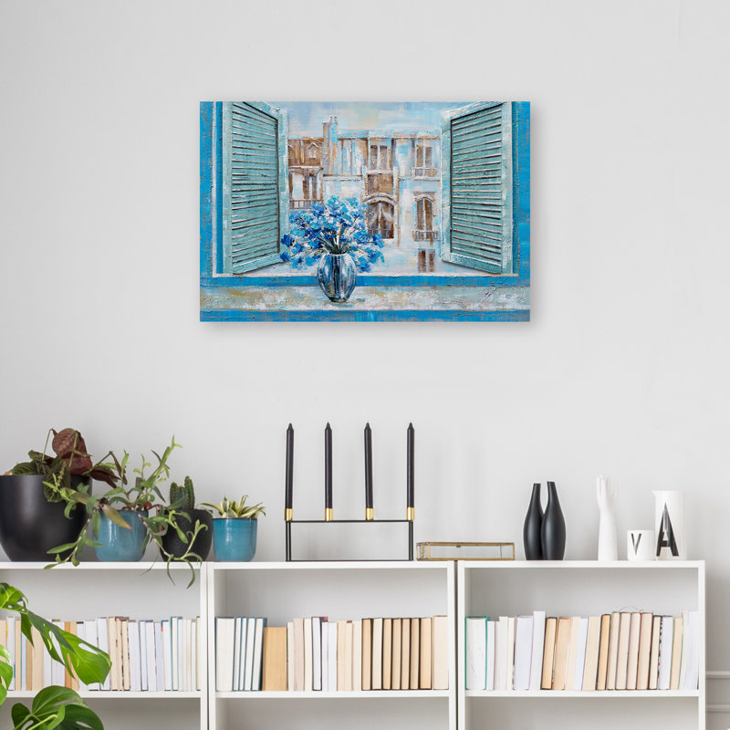 La fenêtre - peinture sur toile tendue