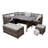 Chablis 9 Seater Corner Sofa Dining Set With Storage Bench With Rain Cover