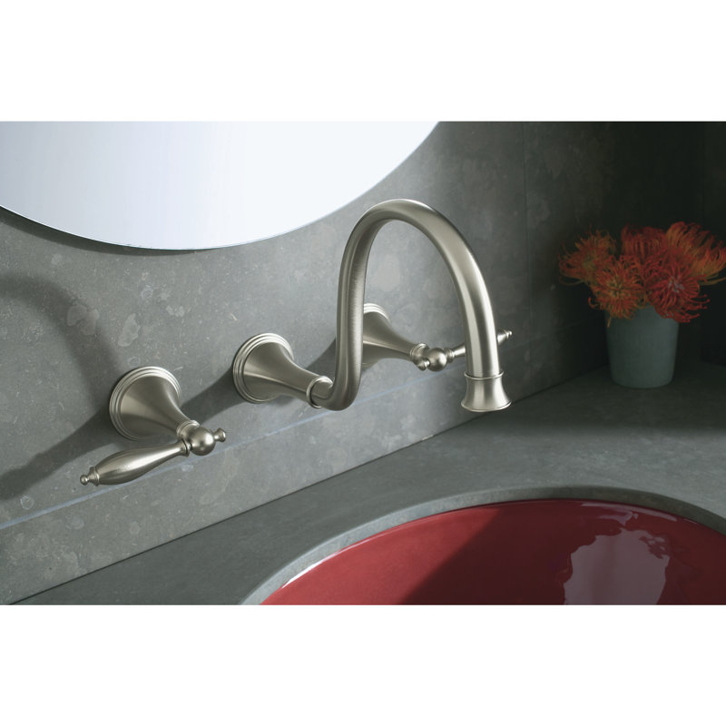 Finial®  Wall Mounted Bathroom Faucet, Oil Rubbed Bronze