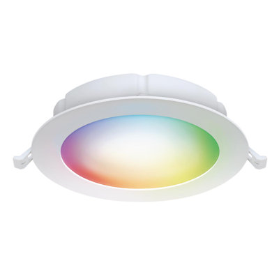 Plafonnier encastré sans fil à DEL en aluminium blanc froid l 6 po Feit Smart Home