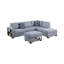Canapé modulaire réversible 3 pièces avec rangement fonctionnel et repose-pieds avec méridienne réversible-1593095141