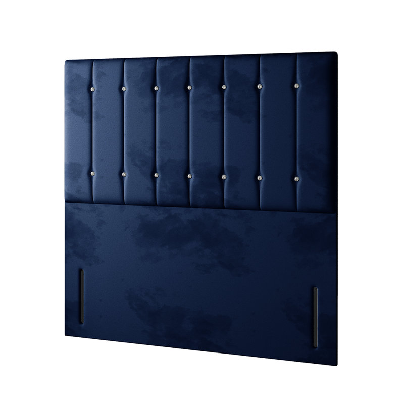 New Fairfield Divan Bed Base, Blue, Double (4'6), No Drawers