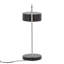 Lampe de table contemporaine en nickel et métal noir