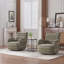 Chaise de loisir pivotante à 360 ° - Tissu bouclé et mousse haute résilience-1629417953