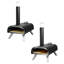 George Foreman GFWPPO1BPC 12'' Wood Pellet Pizza Oven with Paddle & Carry Bag in Black