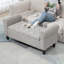 Banc de rangement avec repose-pieds 50 po