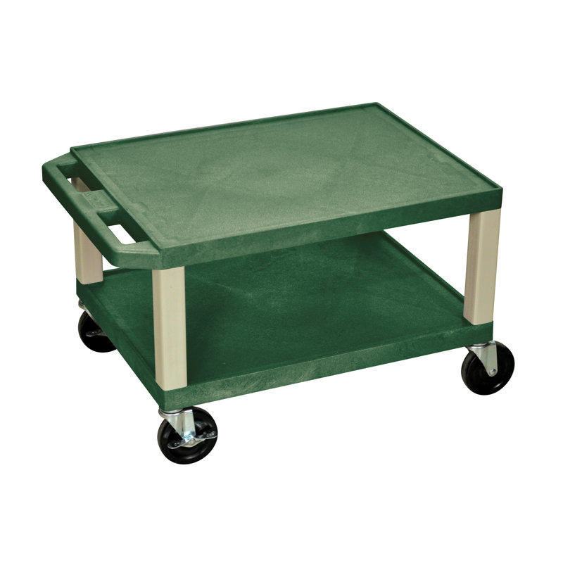 Tuffy 16'' H AV Cart with Wheels, Putty, Putty